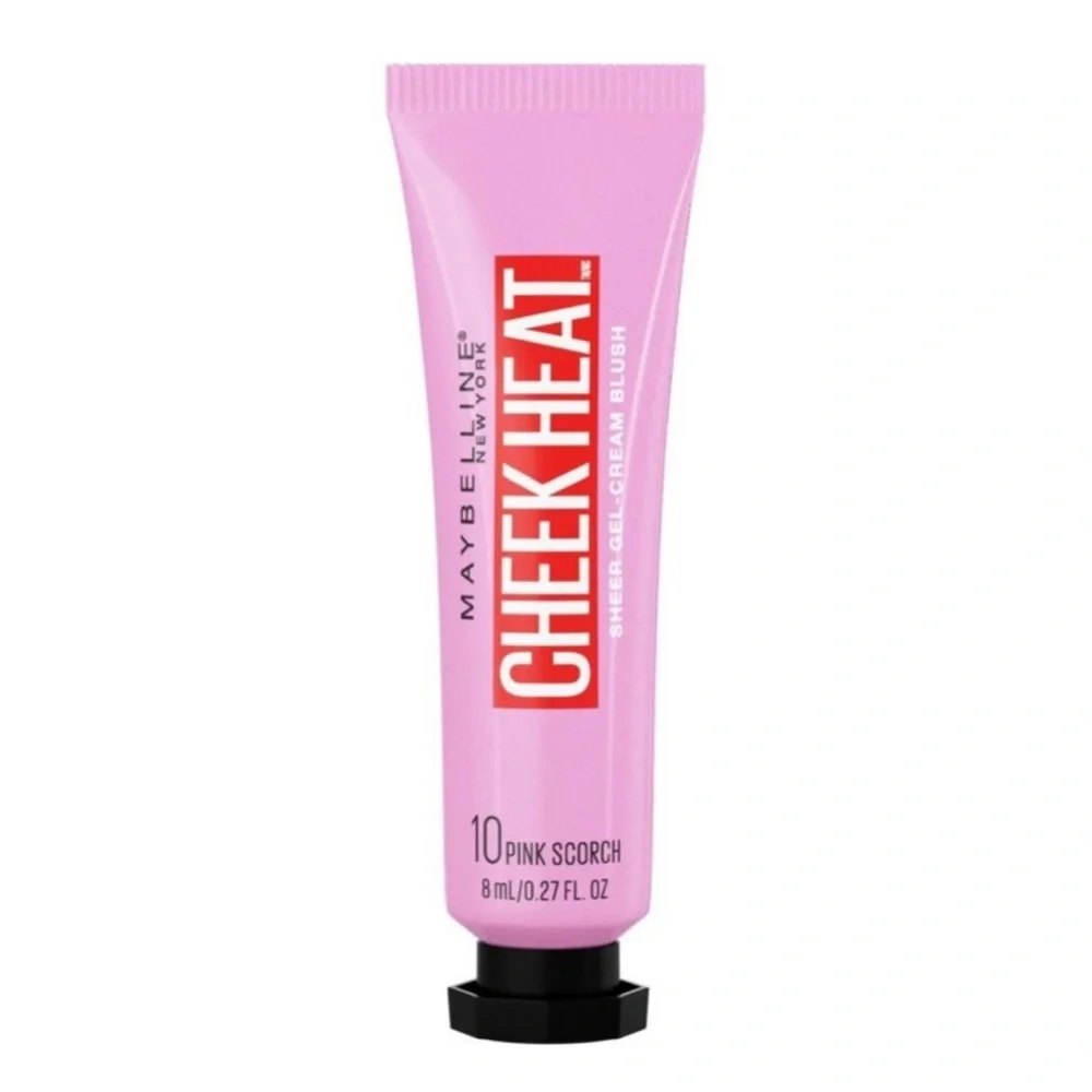 Maybelline Cheek Heat Gel Cream Blush Pink Scorch #10 Girly Y2K Style